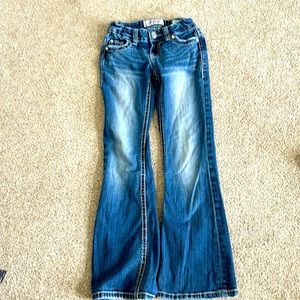 Lightly used girls day trip bootcut jeans-size 7